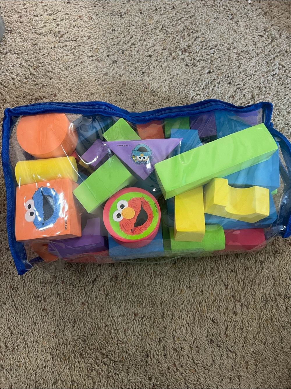 Sesame Street Foam Building Blocks Set - Multicolor